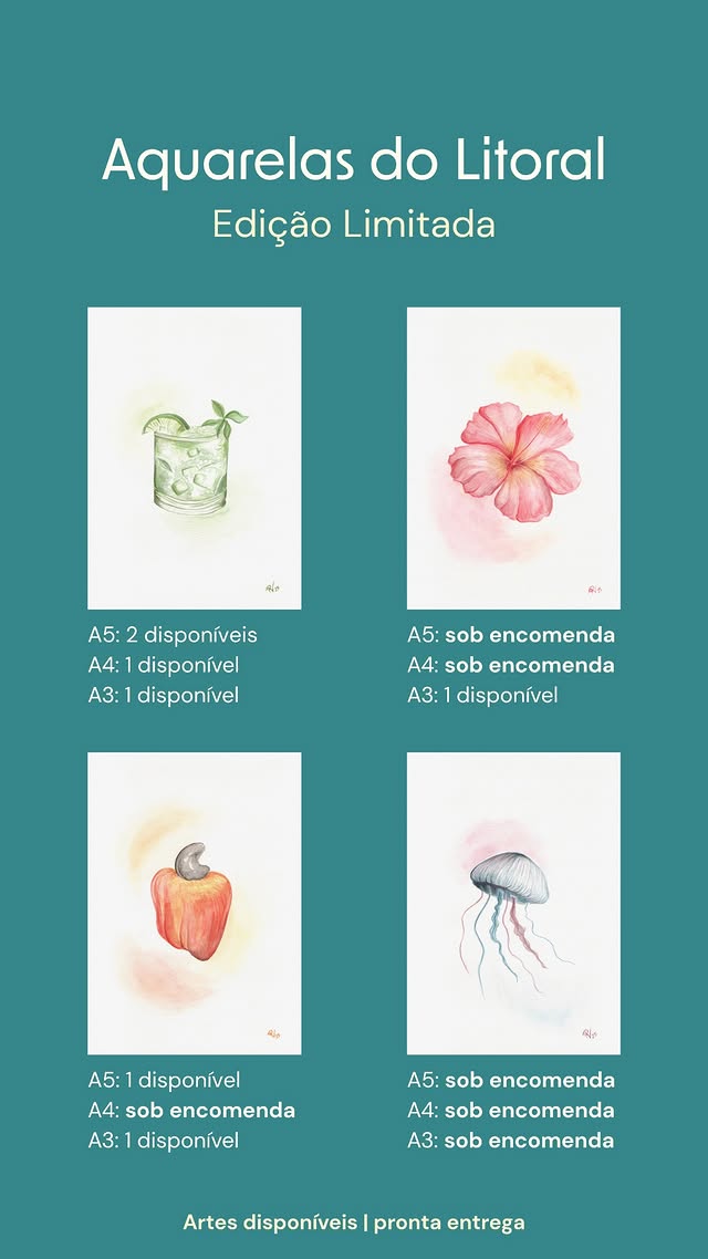 Coleção Aquarelas do Litoral